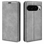 For Google Pixel 10 Pro XL Retro-skin Magnetic Suction Leather Phone Case(Grey)