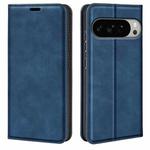 For Google Pixel 10 Pro XL Retro-skin Magnetic Suction Leather Phone Case(Dark Blue)