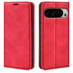 For Google Pixel 10 Pro XL Retro-skin Magnetic Suction Leather Phone Case(Red)