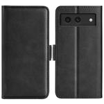 For Google Pixel 8a Dual-side Magnetic Buckle Horizontal Flip Leather Phone Case(Black)