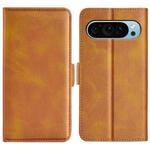 For Google Pixel 9 / 9 Pro Dual-side Magnetic Buckle Horizontal Flip Leather Phone Case(Yellow)