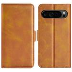 For Google Pixel 9 Pro XL Dual-side Magnetic Buckle Horizontal Flip Leather Phone Case(Yellow)