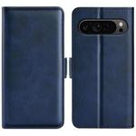 For Google Pixel 9 Pro XL Dual-side Magnetic Buckle Horizontal Flip Leather Phone Case(Dark Blue)
