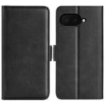 For Google Pixel 9a Dual-side Magnetic Buckle Horizontal Flip Leather Phone Case(Black)
