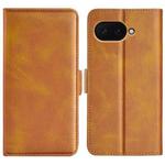 For Google Pixel 9a Dual-side Magnetic Buckle Horizontal Flip Leather Phone Case(Yellow)