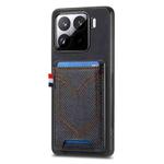 For Xiaomi 15 Denim Texture Leather Skin Phone Case with Card Slot(Black)