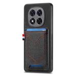 For Xiaomi Redmi Note 14 Pro+ 5G Denim Texture Leather Skin Phone Case with Card Slot(Black)