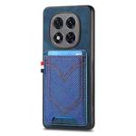 For Xiaomi Redmi Note 14 Pro+ 5G Denim Texture Leather Skin Phone Case with Card Slot(Blue)