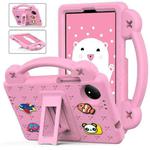 For Xiaomi Redmi Pad SE 4G 8.7 Handle Kickstand Children EVA Shockproof Tablet Case(Pink)