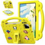For Xiaomi Pad 7 / 7 Pro 2024 Handle Kickstand Children EVA Shockproof Tablet Case(Yellow)