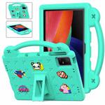 For TCL Tab 11 9466x3 Handle Kickstand Children EVA Shockproof Tablet Case(Mint Green)