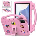 For TCL Nxt Pader 11 2023 Handle Kickstand Children EVA Shockproof Tablet Case(Pink)