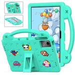 For Huawei MatePad SE 11 2024 Handle Kickstand Children EVA Shockproof Tablet Case(Mint Green)