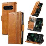 For Google Pixel 6 Pro CaseNeo Splicing Dual Magnetic Buckle Leather Phone Case(Khaki)