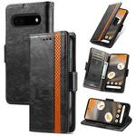 For Google Pixel 6a CaseNeo Splicing Dual Magnetic Buckle Leather Phone Case(Black)
