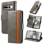 For Google Pixel 7 Pro CaseNeo Splicing Dual Magnetic Buckle Leather Phone Case(Gray)