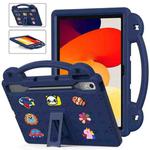 For  Lenovo Tab  P12 Handle Kickstand Children EVA Shockproof Tablet Case(Navy Blue)