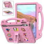 For  Lenovo Xiaoxin Pad Pro 12.7 2025 Handle Kickstand Children EVA Shockproof Tablet Case(Pink)