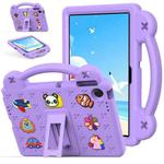 For Lenovo Tab K10 Gen 2 / WiFi 2025 Handle Kickstand Children EVA Shockproof Tablet Case(Light Purple)