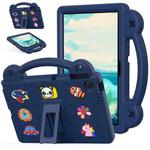 For Lenovo Tab K10 Gen 2 / WiFi 2025 Handle Kickstand Children EVA Shockproof Tablet Case(Navy Blue)