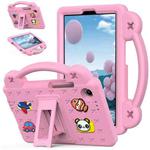 For Lenovo Tab One 8.7 2025 / K9 Handle Kickstand Children EVA Shockproof Tablet Case(Pink)