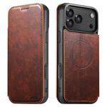 For iPhone 17 Pro Max Suteni J05 Leather Magnetic MagSafe Phone Case(Khaki)