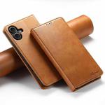 For iPhone 17 Suteni Calf Texture Horizontal Flip Leather Phone Case(Khaki)