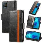 For Tecno Pop 5 CaseNeo Splicing Dual Magnetic Buckle Leather Phone Case(Black)