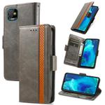 For Tecno Pop 5 CaseNeo Splicing Dual Magnetic Buckle Leather Phone Case(Gary)