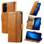 For Tecno Pova Neo 2 CaseNeo Splicing Dual Magnetic Buckle Leather Phone Case(Khaki)