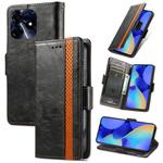 For Tecno Spark 10 CaseNeo Splicing Dual Magnetic Buckle Leather Phone Case(Black)