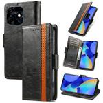 For Tecno Spark 10C CaseNeo Splicing Dual Magnetic Buckle Leather Phone Case(Black)