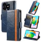 For Tecno Spark 20 CaseNeo Splicing Dual Magnetic Buckle Leather Phone Case(Blue)
