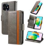 For Tecno Spark 20 CaseNeo Splicing Dual Magnetic Buckle Leather Phone Case(Gary)