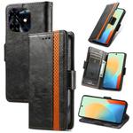 For Tecno Pop 8 4G CaseNeo Splicing Dual Magnetic Buckle Leather Phone Case(Black)