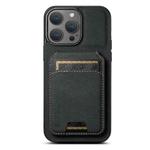 For iPhone 14 Pro Suteni H02 Litchi Leather Card Wallet Stand Back Phone Case(Black)