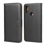 Leather Horizontal Flip Holster for Xiaomi Redmi 7 , with Magnetic Clasp and Bracket and Card Slot and Wallet(Black)