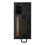 For Samsung Galaxy Note20 5G Suteni H13 Litchi Leather Wrist Strap Wallet Back Phone Case(Black)