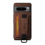 For Google Pixel 9 Suteni H13 Litchi Leather Wrist Strap Wallet Back Phone Case(Brown)