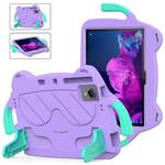 For Lenovo Tab P11 J606F/ P11 Plus J607F Ice Baby EVA Shockproof Hard PC Tablet Case(Light Purple+Mint Green)