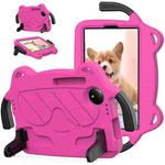 For Xiaomi Redmi Pad 4G SE 8.7 2024 Ice Baby EVA Shockproof Hard PC Tablet Case(Rose Red+Black)