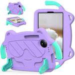 For Xiaomi Redmi Pad 4G SE 8.7 2024 Ice Baby EVA Shockproof Hard PC Tablet Case(Light Purple+Mint Green)