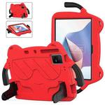 For TCL NxtPader 11 2023 Ice Baby EVA Shockproof Hard PC Tablet Case(Red+Black)