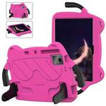 For Onn Tbspg 100110027 2023 Ice Baby EVA Shockproof Hard PC Tablet Case(Rose Red+Black)