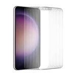 For Samsung Galaxy S24 5G 10pcs ENKAY 0.18mm High Aluminum-silicon Tempered Glass Film, Support Ultrasonic Fingerprint Unclock