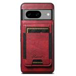 For Google Pixel 7 Suteni H17 Oil Eax Leather MagSafe Detachable Wallet Phone Case(Red)