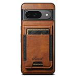 For Google Pixel 9 Suteni H17 Oil Eax Leather Detachable Wallet Phone Case(Brown)