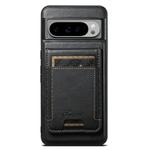 For Google Pixel 9 Pro Suteni H17 Oil Eax Leather Detachable Wallet Phone Case(Black)