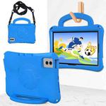 For Samsung Galaxy Tab S9 FE 11 X510 2023 Handle Football Shaped EVA Shockproof Tablet Case(Blue)