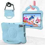For Samsung Galaxy Tab S6 Lite 10.4 2024 Handle Football Shaped EVA Shockproof Tablet Case(Light Blue)